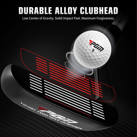 Durable alloy clubhead of Two Way Dual Sided Golf Chipper Putter With 36 Degree Loft For Right And Left Handed Players