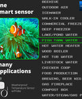 Weatherproof Temperature Sensor with Probe for Fish Tank, Fluid, Air, Surface Monitoring, Extreme Temps, 1/4 Mile Range with Hub
