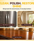 Beeswax Furniture Polish Spray 2 Pack 15.2 Oz Dry Touch Formula For Sealed Wood Glass And Stainless Steel Fast Drying Multi Surface Home Hero Delivering A Smooth Operator Shine With No Stress Cleanup Ever Again on polished wood and stainless steel