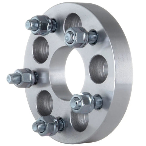 Two 1 Inch Wheel Spacers Adapters For 5x100 To 5x112 Conversion With 57.1 Mm Hub Bore And 12x1.5 Studs 2 Pack Forged 6061 Aluminum Vehicle Compatibility Check Required