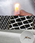 20 Mesh 304 Stainless Steel Wire Mesh Heavy Duty Rustproof Screen for garden pet cage and vent bug control