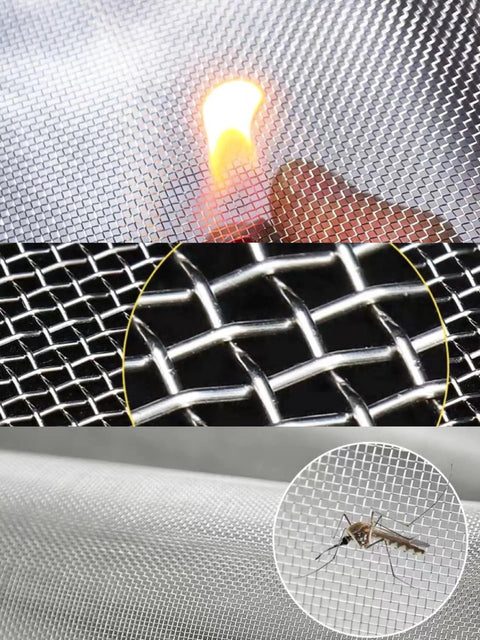 20 Mesh 304 Stainless Steel Wire Mesh Heavy Duty Rustproof Screen for garden pet cage and vent bug control