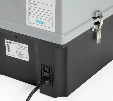 ZeroSmog EL Portable Fume Extraction Unit with visible power switch and lockable latch
