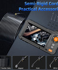 High Definition Endoscope Camera With Light 4.3 Inch LCD Screen IP67 Waterproof Borescope and accessories with 16.5ft cord