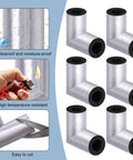 6 Pack Elbow Water Pipe Insulation Tubing With Aluminum Foil For 1 Inch Copper Pipes Heat Retention Foam Sleeve Outdoor Freeze Protection