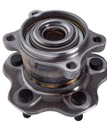 Rear Wheel Bearing And Hub Assembly For AWD Nissan Rogue Juke Rogue Sport And Qashqai 5 Lug Wheel Hub Kit Compatible With 2008 2020 Rogue And 2011 2017 Juke Beefed Up OEM Grade Bearings For A Smooth Safe Ride showing front view