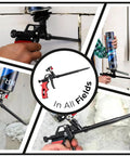 Expanding Foam Gun Kit With Two Metal Dispensing Guns And Nine Extenders For Caulking Filling And Sealing Homes For DIY Pros