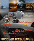 Heavy Duty TPMS Sensor Set 433MHz Tire Pressure Monitoring System showcasing high-quality materials for reliable performance.