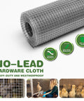 Galvanized Hardware Cloth 1/4 Inch Mesh 16 Inch By 20 Foot Wire Roll Heavy Duty Chicken Coop Fence Rabbit And Snake Barrier