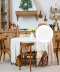 Anti Slip Silicone Pads For Glass Tables With 132 Pcs Adhesive Dots in a kitchen setting with wooden furniture
