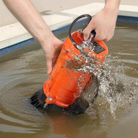 Beast Submersible Trash Pump 2000 GPH At 120V With Cast Iron Body 2 Inch Discharge And 39 Foot Max Lift in dirty water