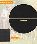 Round Fire Pit Mat For Bonfire And Outdoor Cooking Built To Take The Heat Heavy Duty Fireproof Under Grill Mat Oil Proof