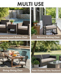 Beige Outdoor Chair Cushions Set Of 2 19x19x3 Inches Waterproof Patio Seat Cushions on various outdoor furniture setups.