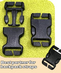 Notched Quick Release Buckle Set 8 Pack No Sew Bag Clips Replacement Plastic Fasteners For Backpacks Straps And Outdoor Gear Repair
