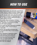 DIY Friendly All Purpose Latex Wood Filler White 6 Oz for Cracks Holes and Gouges Plastic Wood Repair Compound shown with putty knife in use