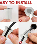 Step-by-step installation of Split Design Wall Cable Pass Through Gasket For Three Quarter Inch Holes Silicone White Wire Grommet Cover Kit