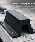 Arch Rubber Dock Bumper For Dockside Protection And Boat Guard Heavy Duty Marine Grade Rubber Dock Shield in use on pier