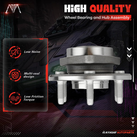Front And Rear Wheel Hub Bearing Assembly With ABS 6 Lugs Gearhead Approved Direct Fit Replacement product image