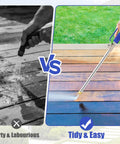 Comparing traditional hose and Heavy Duty High Pressure Washer Wand Pro Grade With Hydro Jet Nozzle for patio cleaning