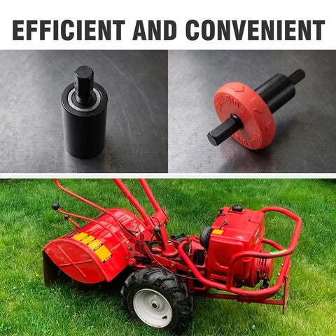 Electric Start Drill Bit Jump Starter Adapter For Troy-Bilt And Craftsman, No Pull Start, Just Push A Button, Easy Start For Lawn Mowers And Handheld Power Equipment, Replacement For Speed Start Bits. Black metal adapter for lawn mower drill start.