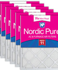 MERV 11 Tru Mini Pleat Furnace Air Filter 15.5 x 24.5 x 0.75 In Actual Size, Heavy Duty Media For Extended Durability And Superior Filtration, 6 Pack Now