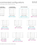 Diagram showing configurations of 11 Inch White Baby Gate Extension For Easy Close Metal, Auto Close Metal, Safe Step, Click Lock Gates.