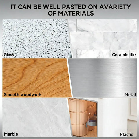 Variety of surfaces for 16 Pack Clear Door Handle Bumpers And Cabinet Silencers With Strong 3M Self Adhesive Sticky Wall Protectors.