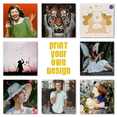 8 Pack Sublimation Ceramic Tiles 6x6 White Glossy For Heat Press Transfer Printing Create Personalized Photo Frames And Gifts