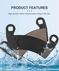 Front And Rear Brake Pads For Polaris Ranger XP 1000 2018-2023 General 1000 EPS 2016-2020 with water splash background