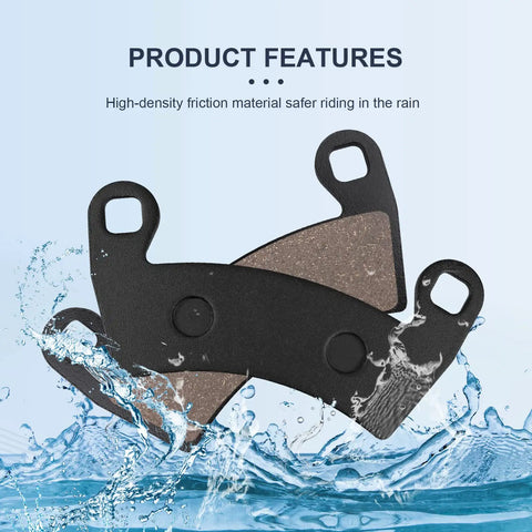 Front And Rear Brake Pads For Polaris Ranger XP 1000 2018-2023 General 1000 EPS 2016-2020 with water splash background