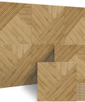 Six Pack Acoustic Wall Panels For Home Studio And Office, High Density Polyester Sound Absorbers With Wood Print Finish