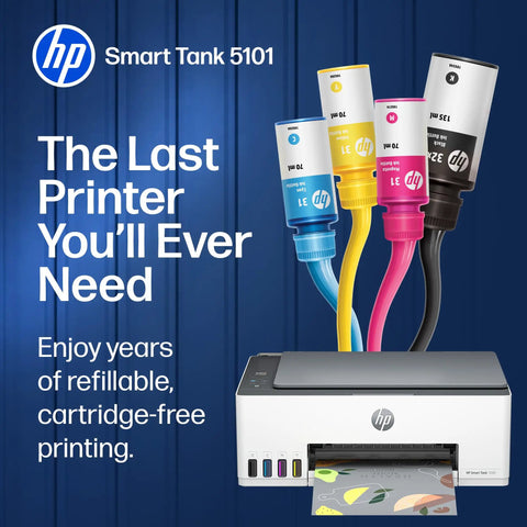 Refillable All In One Wireless Printer For Home Office With Scanner And Copier EcoTank Alternative Cartridge Free Printing
