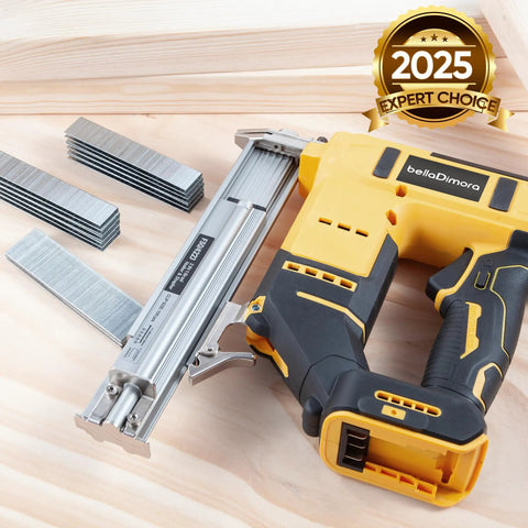 Top Shelf No Sweat Heavy Duty Cordless Brad Nailer And Broad Crown Staple Gun Compatible With Dewalt 20V Battery For Ridiculously Easy Woodworking Projects