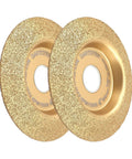 Pro Quality Wood Carving Grinding Disc And Cup Wheel For Angle Grinders Ideal For Stump Shaping and Root Carving Built Tough, two 4-inch discs.