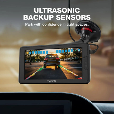Solar Powered Wireless Back Up Cam With License Plate Frame Design And Three Minute Install, Six Inch HD Dashboard Monitor