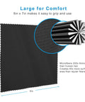 18 Pack Premium Microfiber Cloths For Glasses, Screens, 6x7 in size, highlighting microfiber structure with close-up view