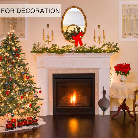 Top Shelf Wooden Fireplace Bellows With Heavy Leather Strap Brown Air Blower Pump For Campfires Barbecue ornate holiday living room decor