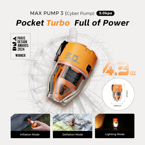 Go-To Air Pump For Inflatables Max Pump 3 Portable 5 Kpa High Flow 500 Liters Per Minute with features and awards