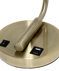 Base of Old School Industrial Lantern Desk Lamp In Rose Gold Finish With Clear Glass Shade Vintage Style Bedside Light