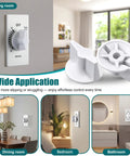 4 Pack Timer Knob Replacement For 146MT574 Compatible With FD Series Spring Wound Timers on wall mount in living room