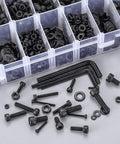 1274 Pcs Metric Screw Set M2 M3 M4 M5 With Hex Socket Head Cap Screws Nuts Washers And Bolts, 12.9 Carbon Steel Kit with Spanners