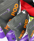 Large EMT Trauma Kit For First Responders, Fully Stocked Trauma Bag With Over 240 Supplies including Med Pod in red bag