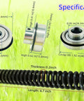 Specifications of All In One Clutch Rebuild Kit With Friction Disc, Compression Spring, Throw Out Bearing And Spiral Roll Pins For Durable Replacement Fits Cub Cadet Lawn Tractors