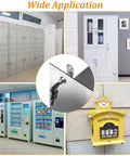 Two Pack Tubular Cam Locks Seven Eighth Inch Cylinder Fits Cabinets And Drawers Keyed Alike Build in use on lockers and vending machines.