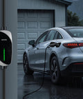Car using 16 Amp Level 1 And Level 2 EV Charger With 25 Ft Cable, Portable Home Charging Station No Pro Needed in rain