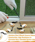 4 Pack Sliding Screen Door Rollers With Tension Springs And 1 Inch Ball Bearings For Top And Bottom Tracks, installation process