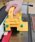 GRR-Ripper 3D Pushblock System for safety, precision, and control with 3-dimensional force in use on table saw