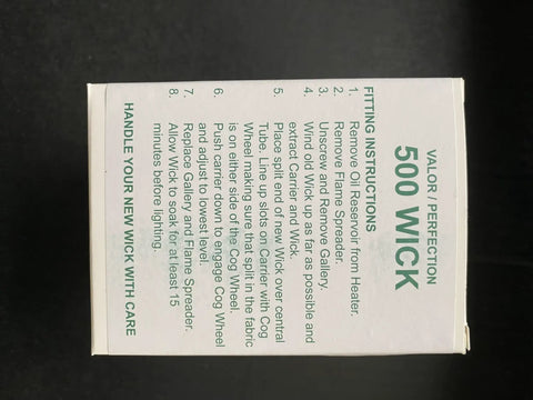 Kerosene Heater Wick AW500 Replacement Fits Perfection 0525M 730 735 750G And Older Models Valor 525 555 package with instructions