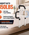 Heavy Duty Bed Rails for Elderly and Seniors Safe Bed Cane with 350LBS Capacity ASTM F318624 Certified Durable Steel Frame
