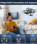 Man controls Ultra Light 1S Brushless Whoop FPV Drone For Indoor Freestyle 80mm Micro Quadcopter in living room with ELRS support.